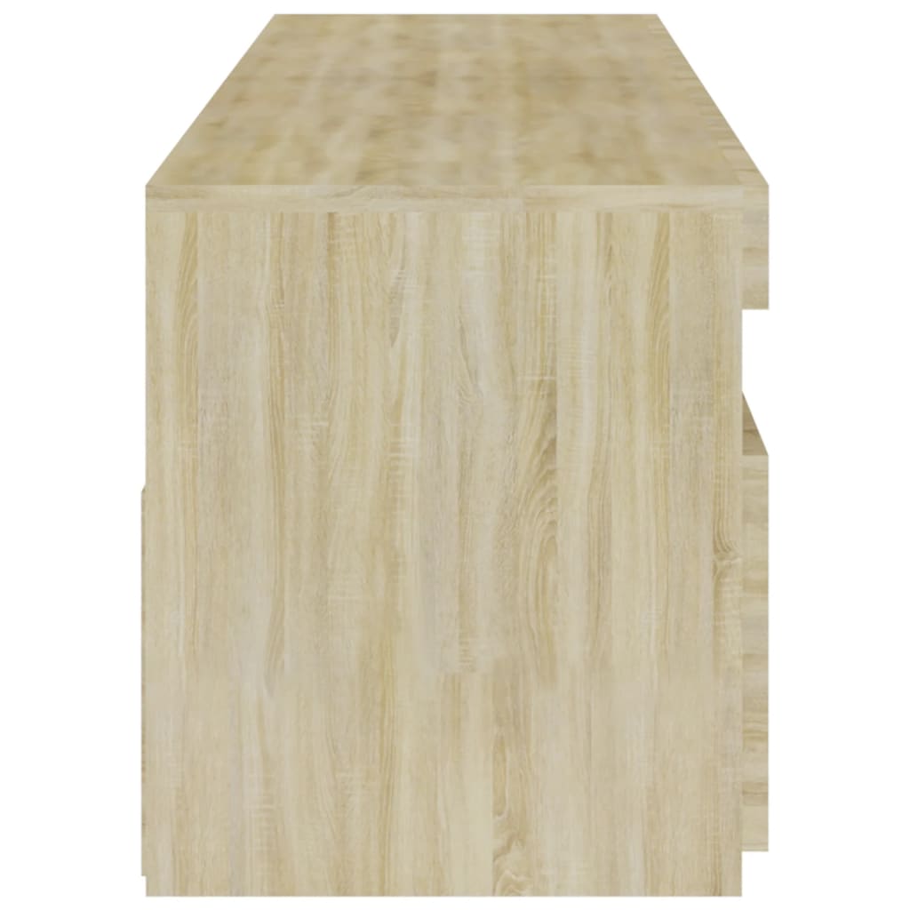 TV ormarići s LED svjetlima 2 kom boja hrasta 75 x 35 x 40 cm