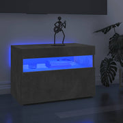 TV ormarić s LED svjetlima siva boja betona 60x35x40 cm