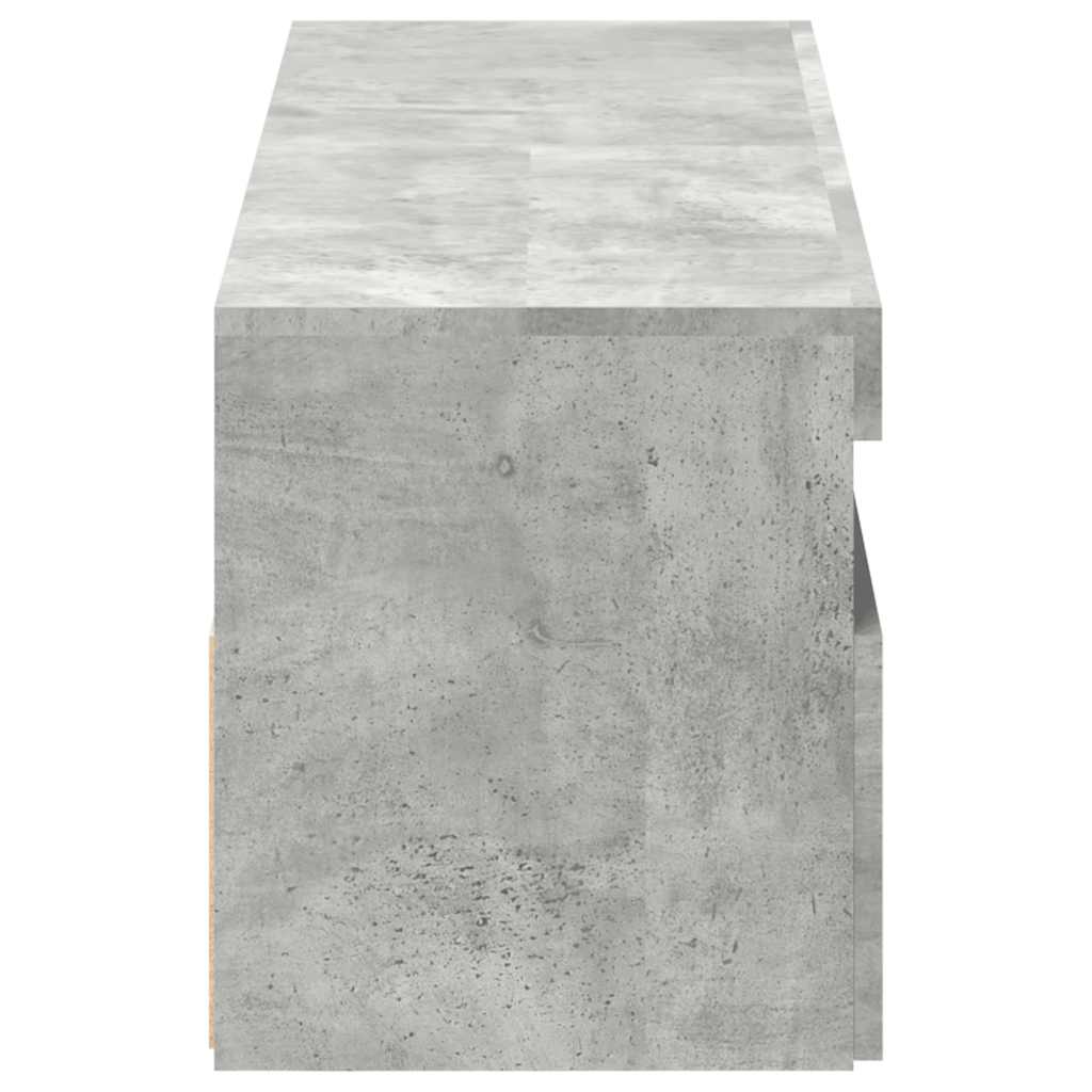 TV ormarići s LED svjetlima 2 kom siva boja betona 60x35x40 cm