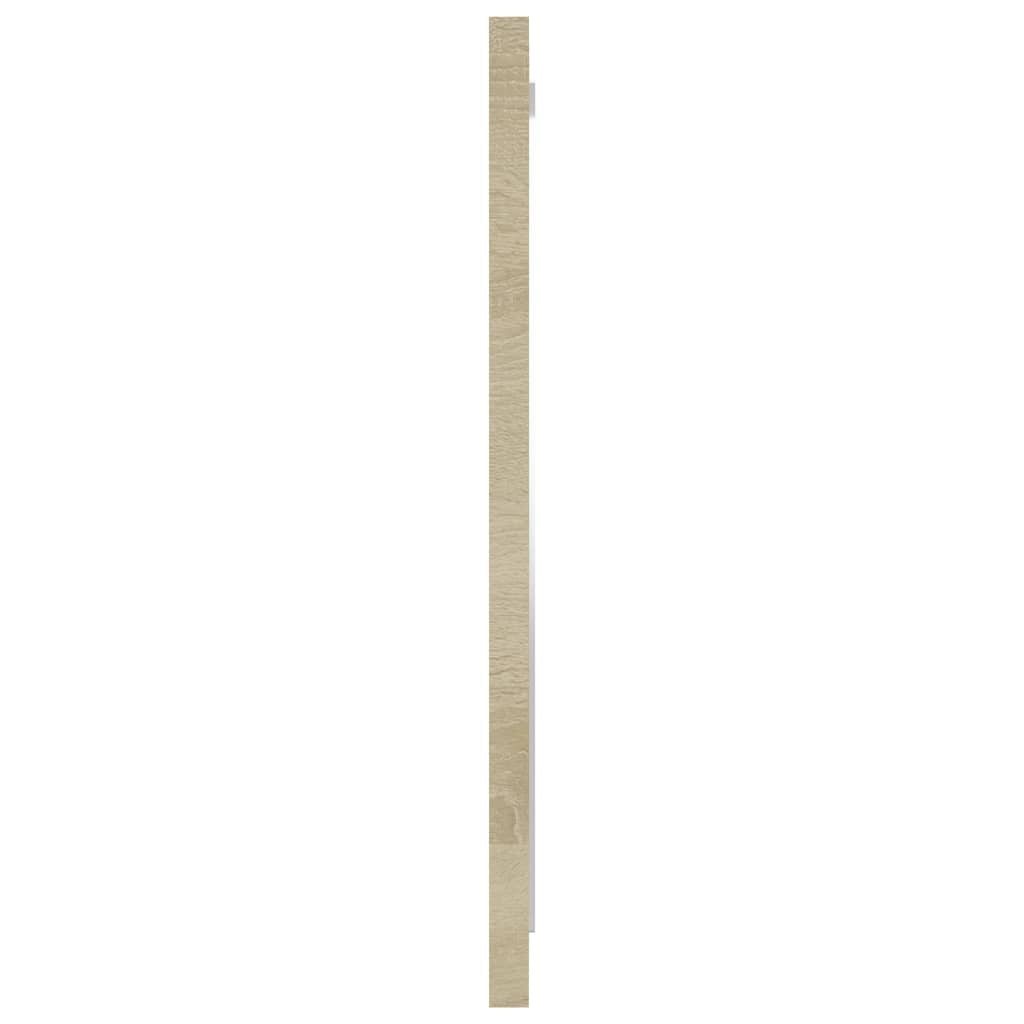 Kupaonsko ogledalo boja hrasta 40x1,5x37 cm konstruirano drvo