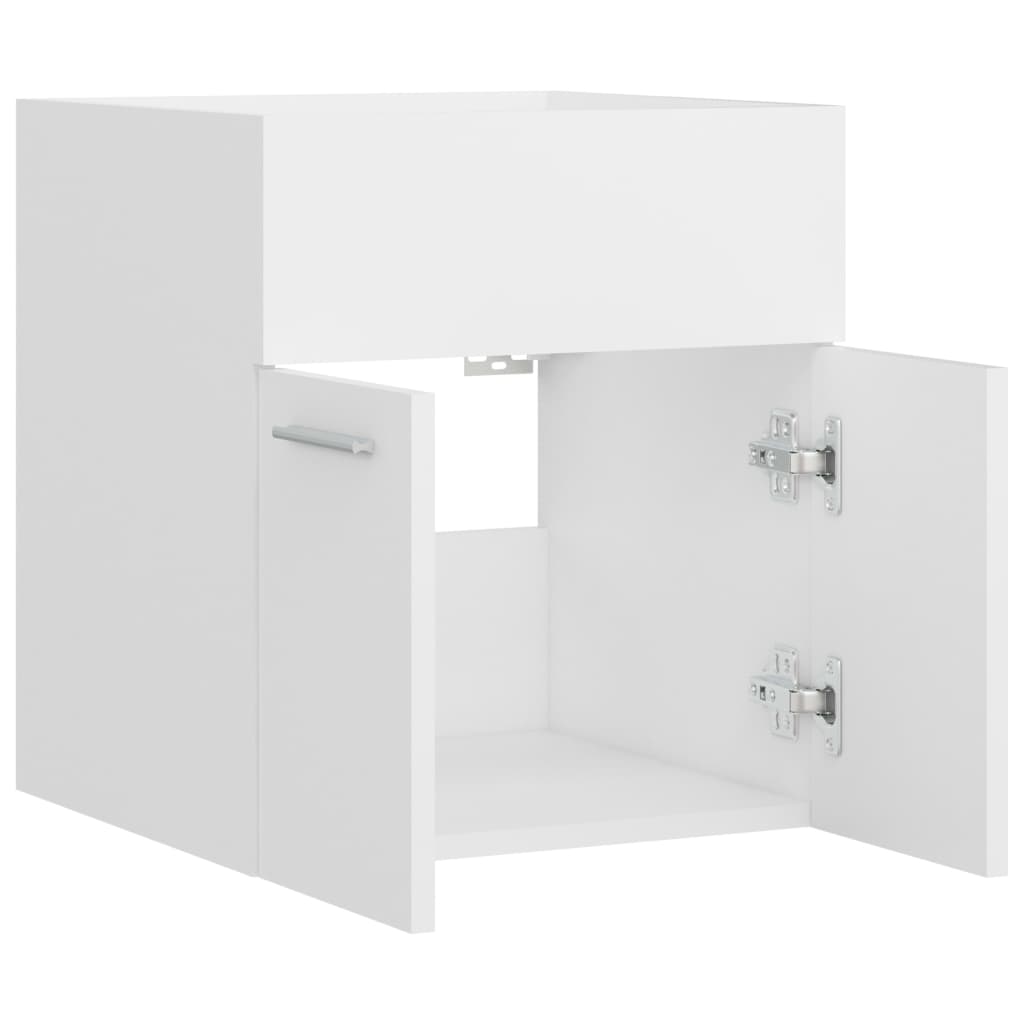 Ormarić za umivaonik bijeli 41 x 38,5 x 46 cm konstruirano drvo