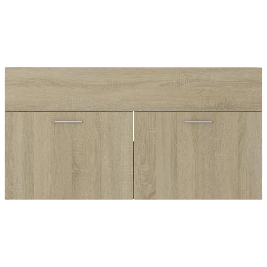 Ormarić za umivaonik boja hrasta sonome 90x38,5x46 cm drveni
