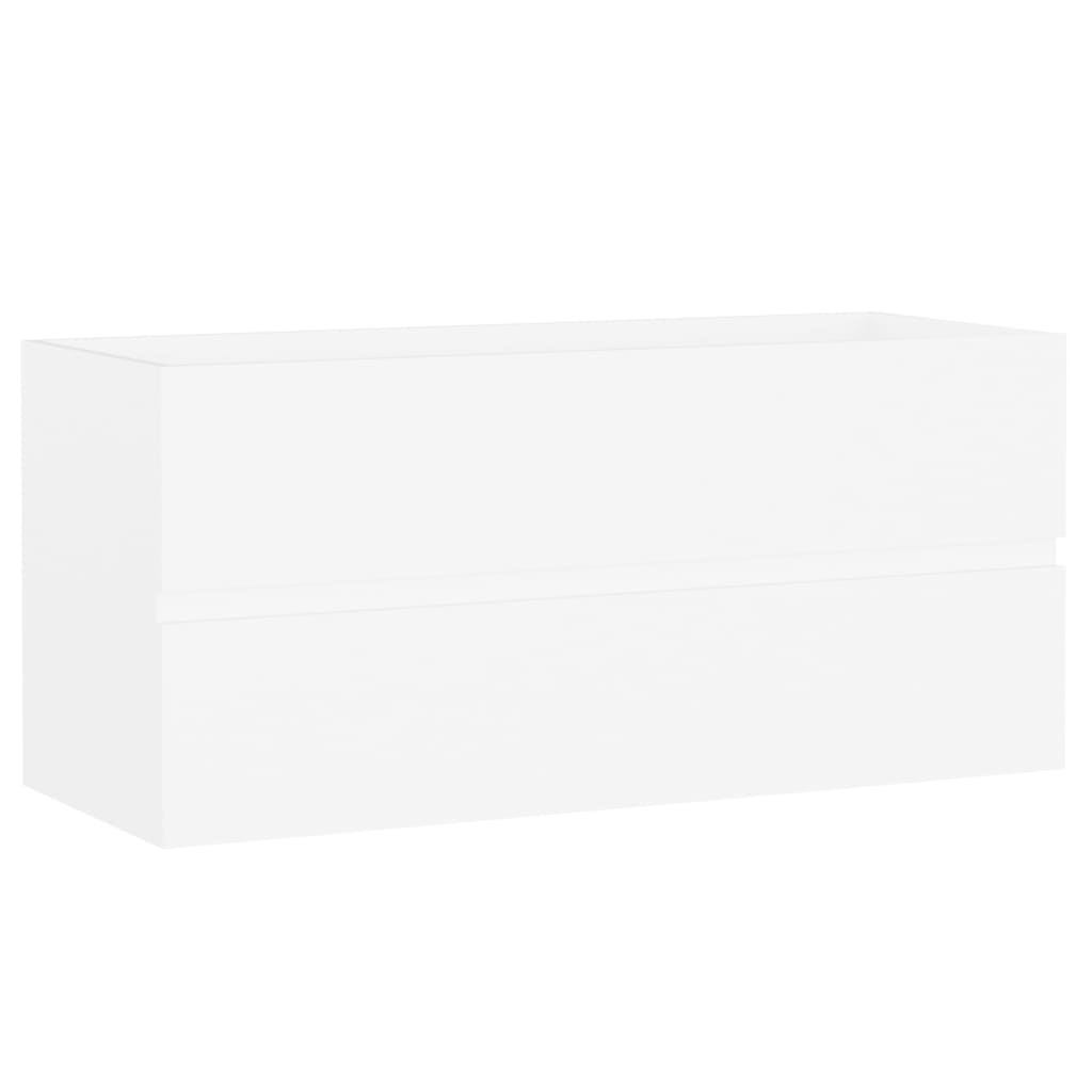 Ormarić za umivaonik bijeli 100x38,5x45 cm konstruirano drvo