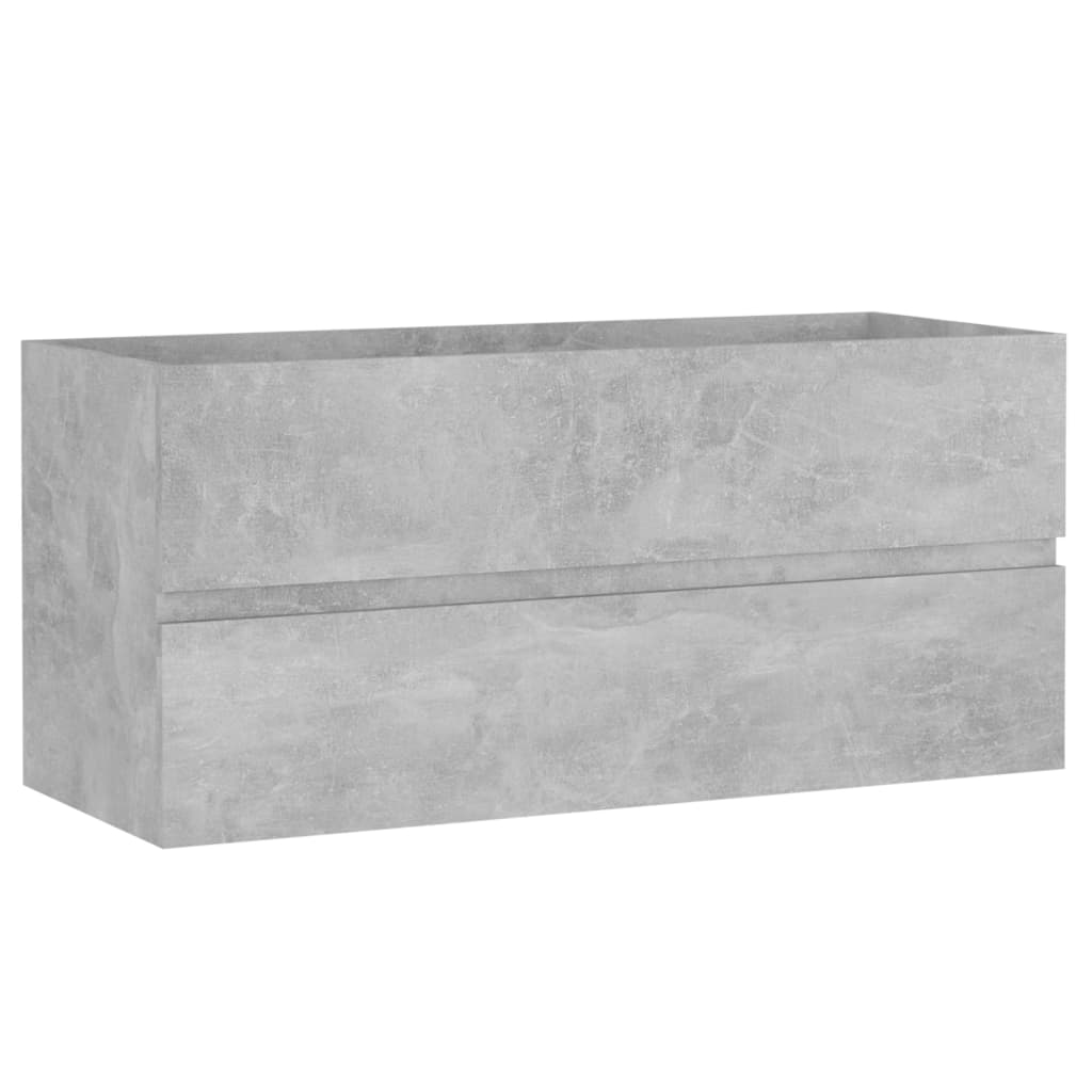 Ormarić za umivaonik siva boja betona 100 x 38,5 x 45 cm drveni