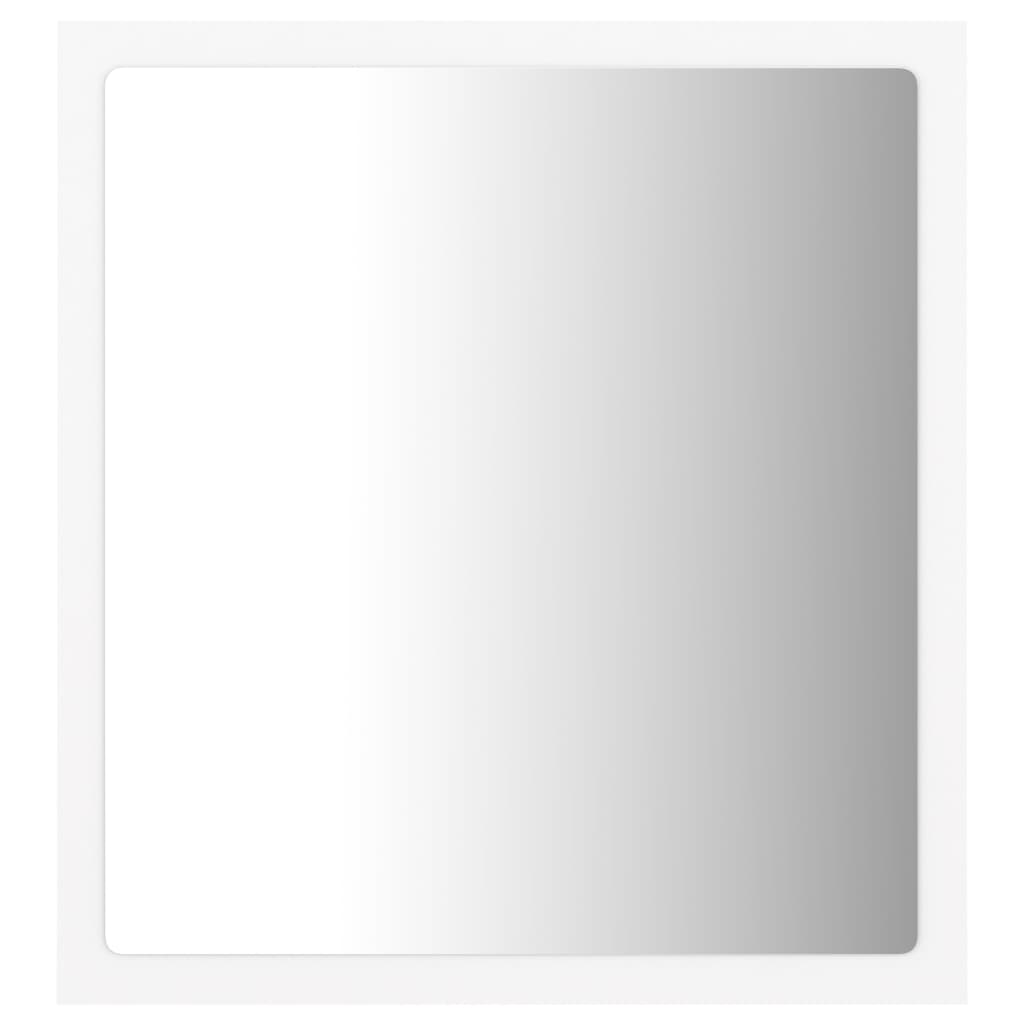 LED kupaonsko ogledalo bijelo 40 x 8,5 x 37 cm akrilno