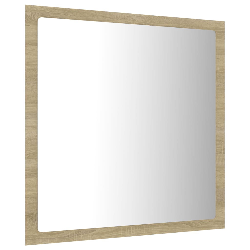 LED kupaonsko ogledalo boja hrasta sonome 40x8,5x37 cm akrilno