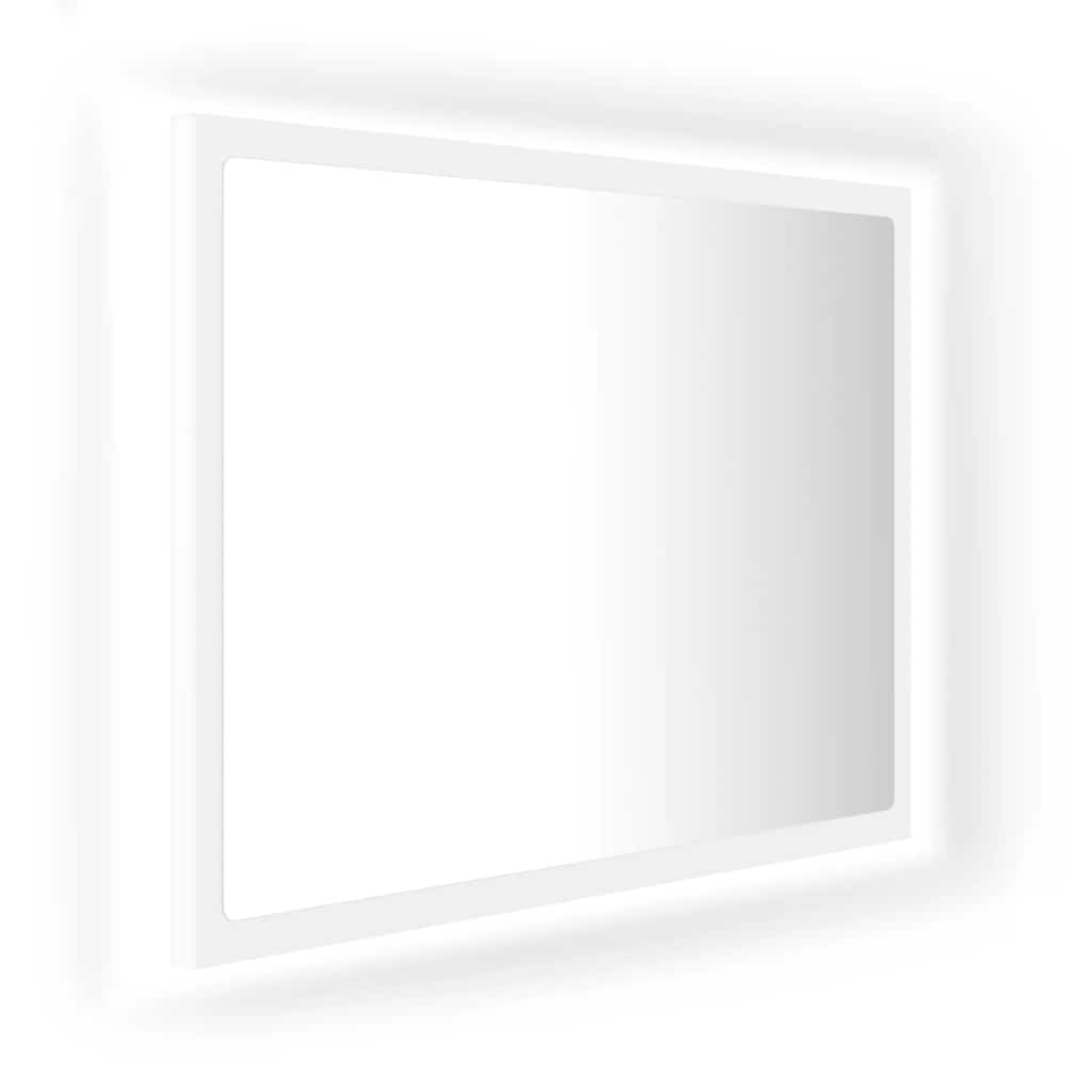 LED kupaonsko ogledalo bijelo 60 x 8,5 x 37 cm akrilno