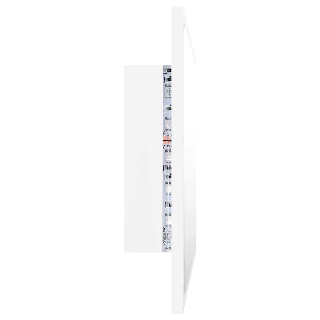 LED kupaonsko ogledalo bijelo 60 x 8,5 x 37 cm akrilno