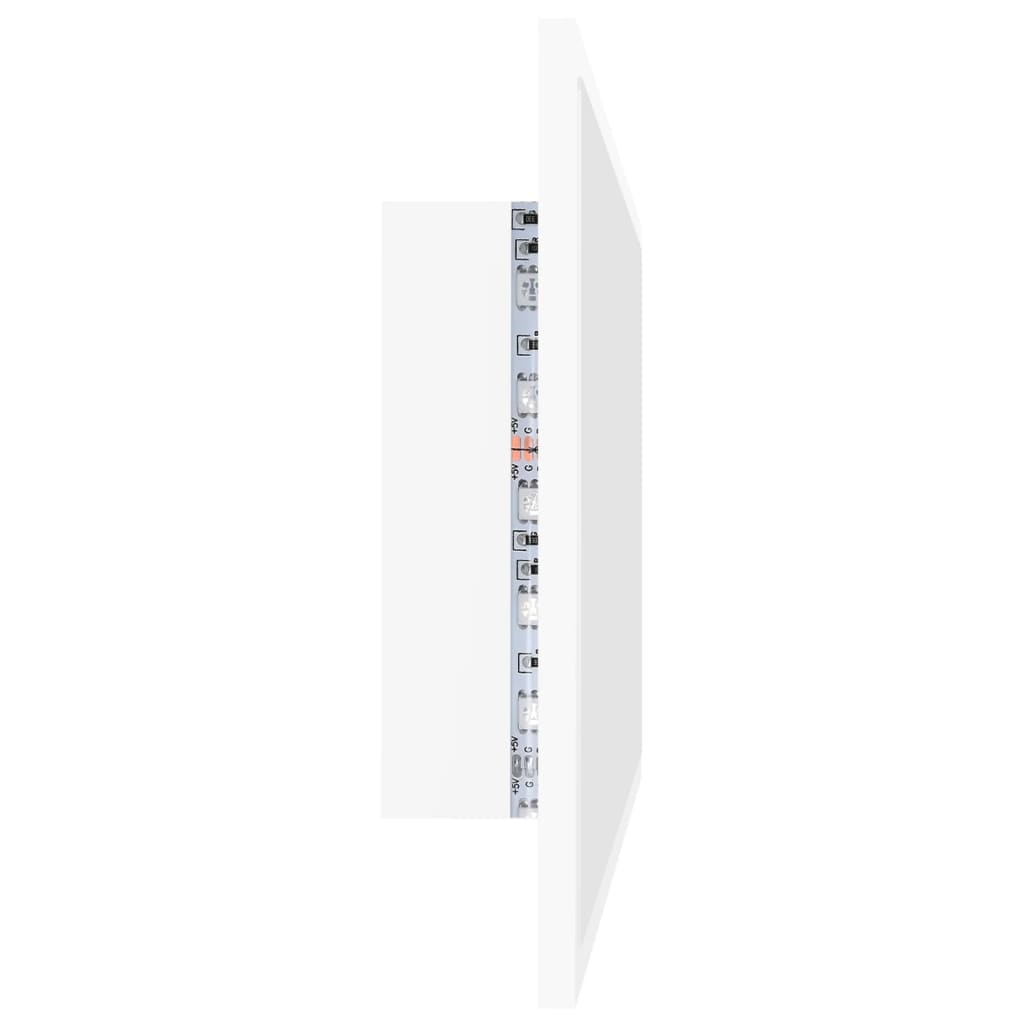 LED kupaonsko ogledalo bijelo 80 x 8,5 x 37 cm akrilno