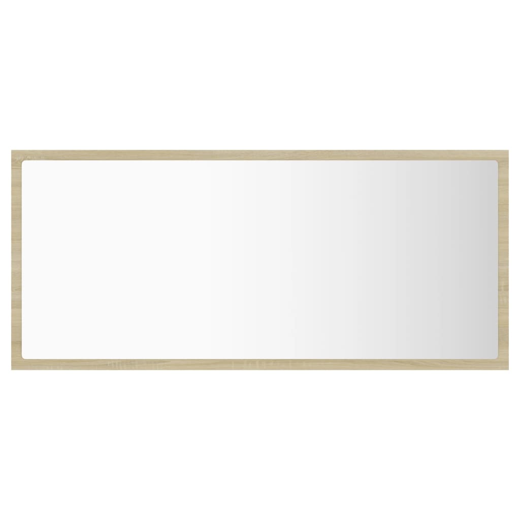 LED kupaonsko ogledalo boja hrasta sonome 90x8,5x37 cm akrilno