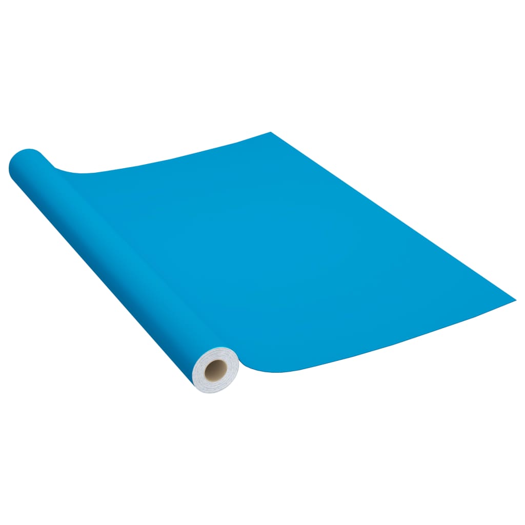 Samoljepljive folije za namještaj 2 kom azurne 500 x 90 cm PVC