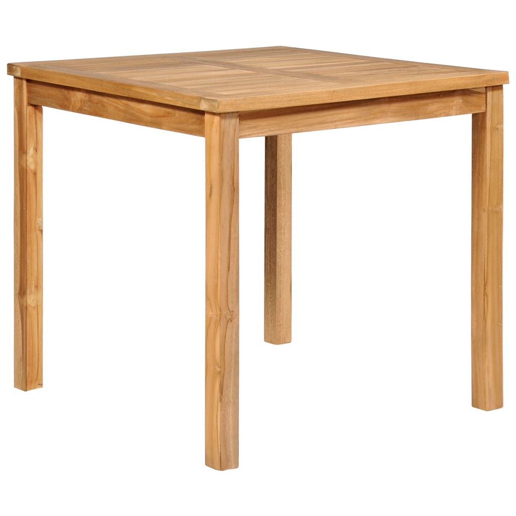Vrtni blagovaonski set od 5 dijelova 80x80 cm masivno tikovino drvo