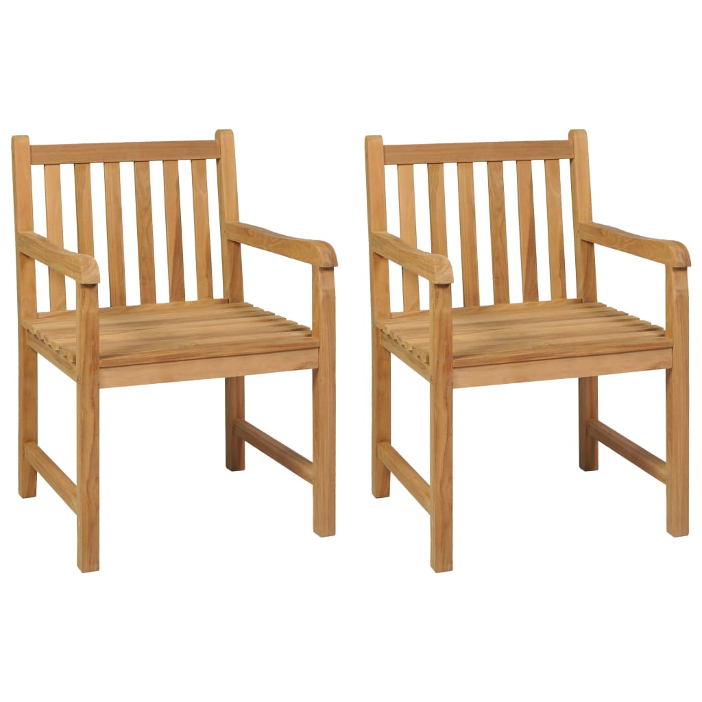 Vrtni blagovaonski set od 3 dijela 80x80 cm masivno tikovino drvo