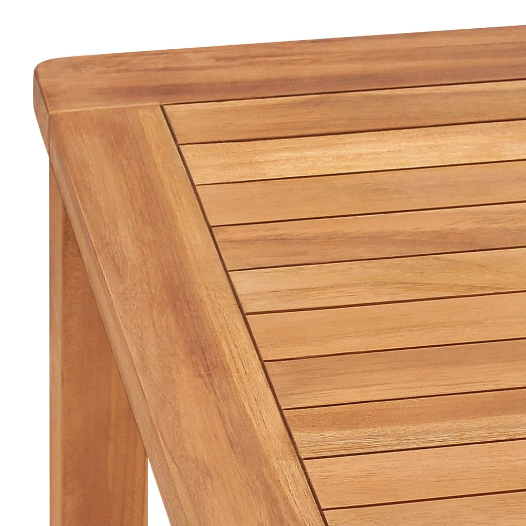 Vrtni blagovaonski set od 7 dijelova 140 x 80 cm masivno tikovino drvo