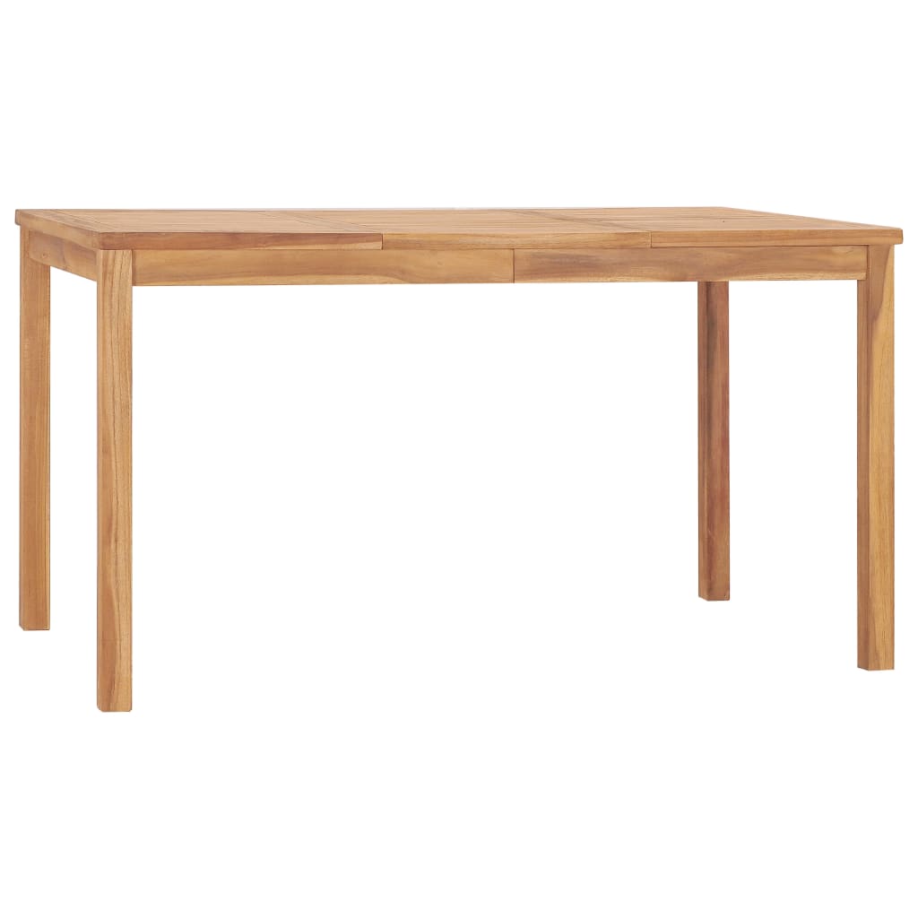 Vrtni blagovaonski set od 7 dijelova 140 x 80 cm masivno tikovino drvo