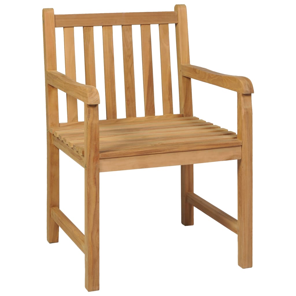 Vrtni blagovaonski set od 5 dijelova 140 x 80 cm masivno tikovino drvo
