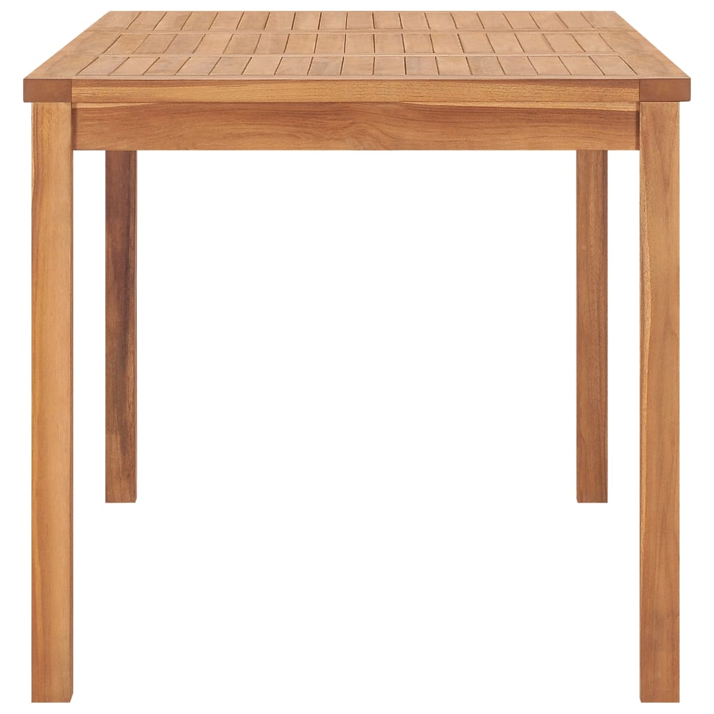 Vrtni blagovaonski set od 5 dijelova 140 x 80 cm masivno tikovino drvo