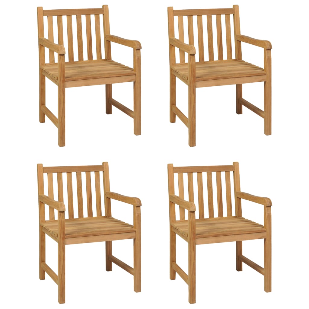 Vrtni blagovaonski set od 5 dijelova 150 x 90 cm masivno tikovino drvo