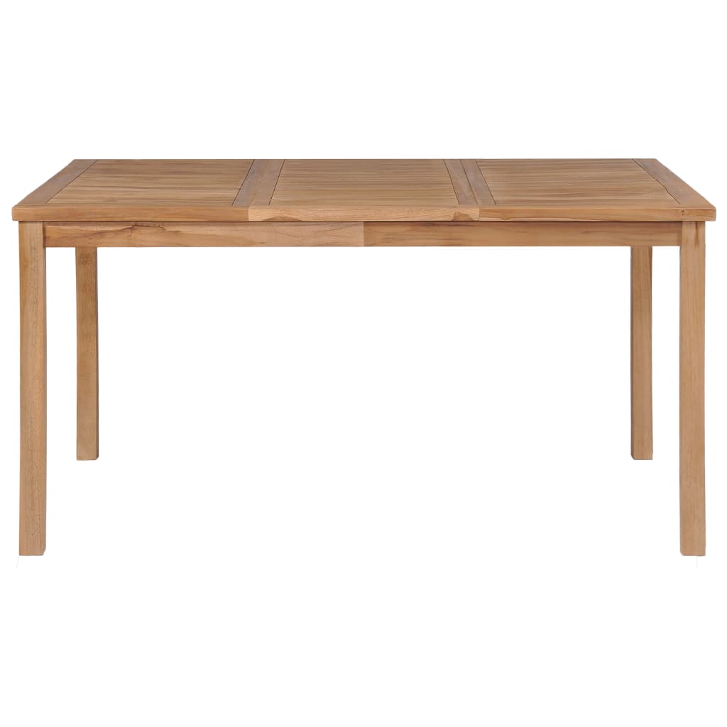 Vrtni blagovaonski set od 5 dijelova 150 x 90 cm masivno tikovino drvo