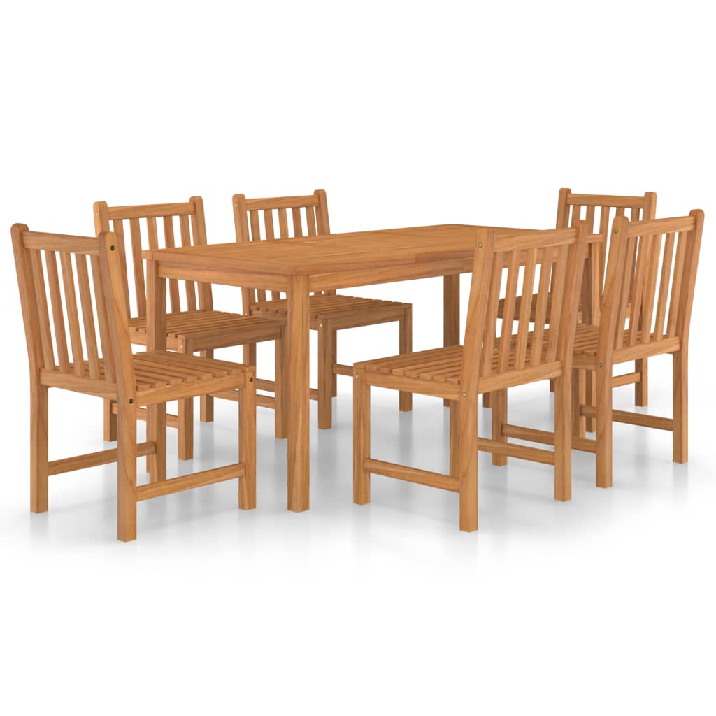 Vrtni blagovaonski set od 7 dijelova 160x80 cm masivno tikovino drvo