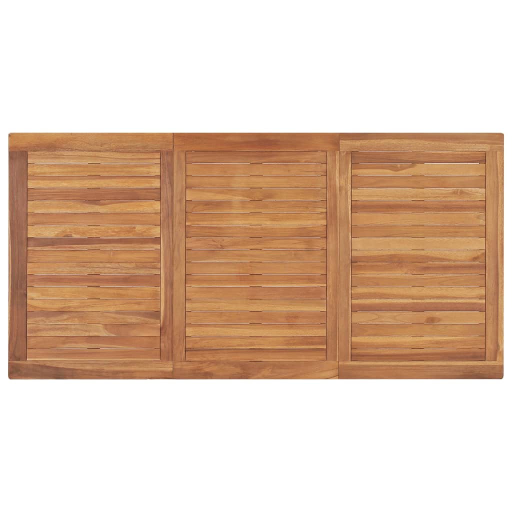 Vrtni blagovaonski set od 7 dijelova 160x80 cm masivno tikovino drvo
