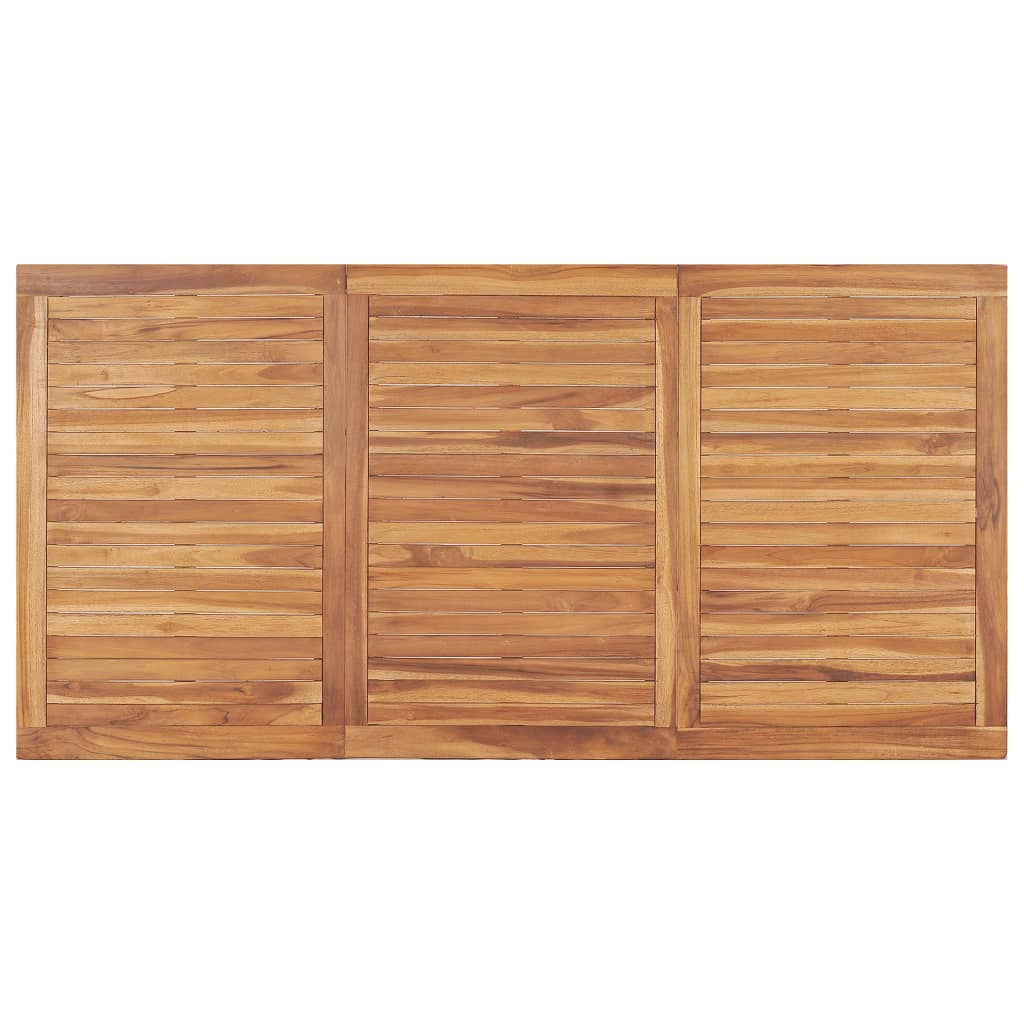 Vrtni blagovaonski set od 9 dijelova 180x90 cm masivno tikovino drvo