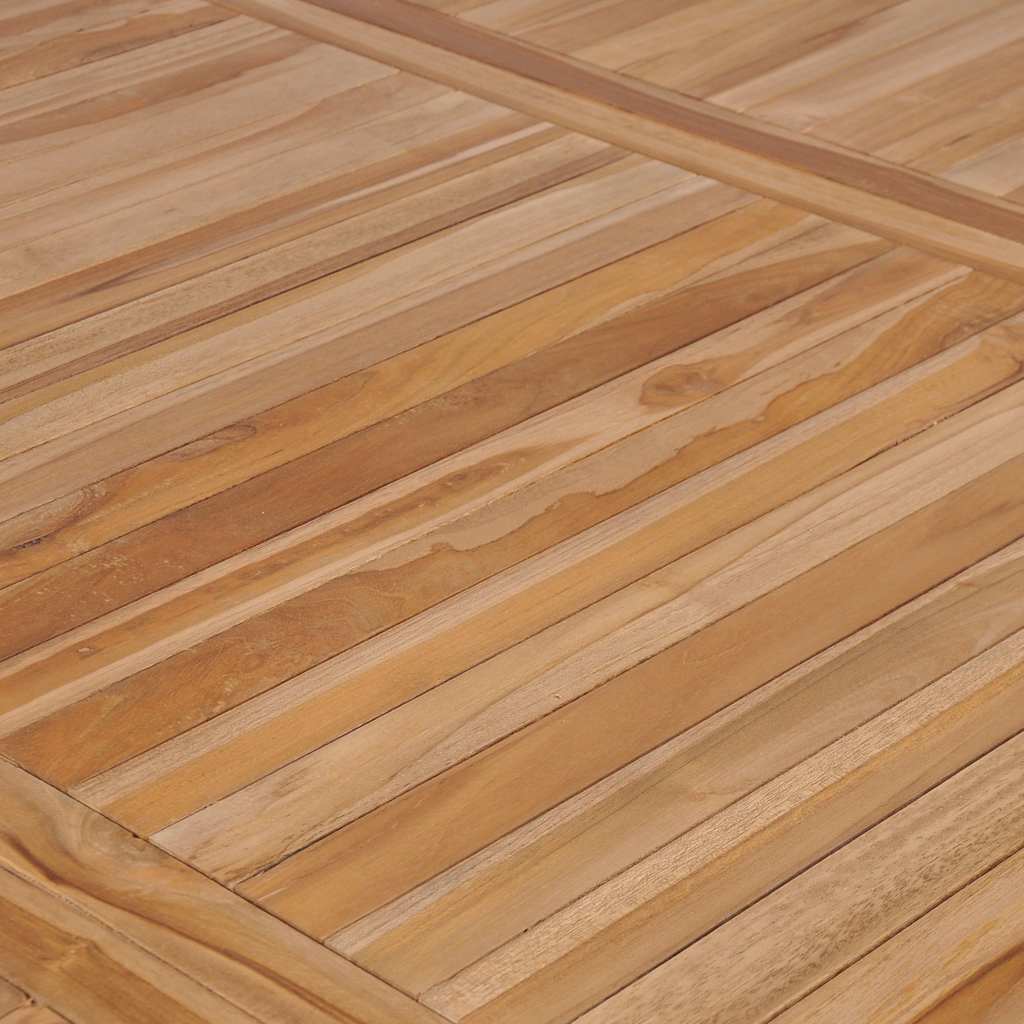 Vrtni blagovaonski set od 7 dijelova 200 x 100 cm masivno tikovino drvo