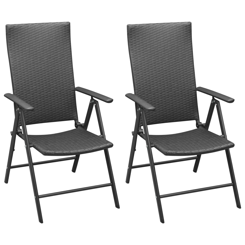 3-dijelni vrtni blagovaonski set crni