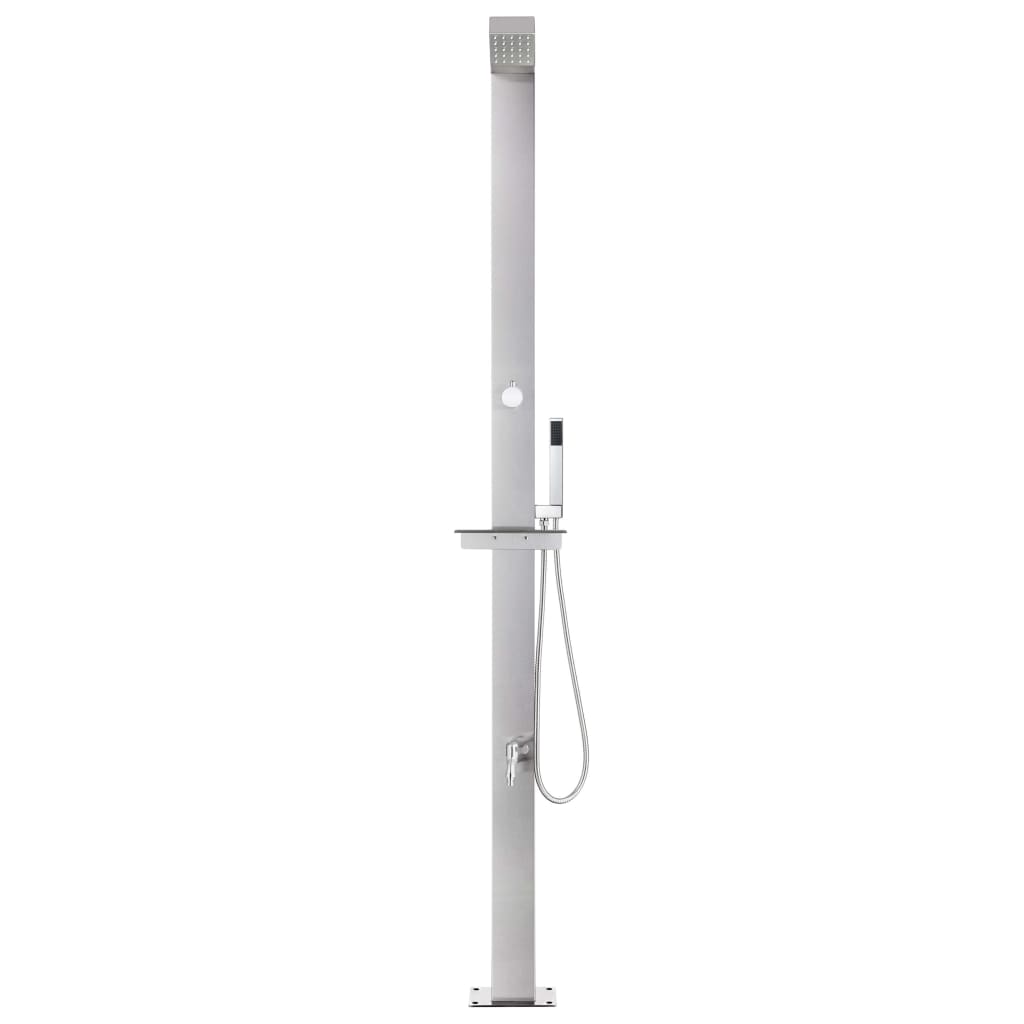 Vrtni tuš od nehrđajućeg čelika 220 cm