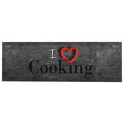 Kuhinjski tepih s natpisom Cooking perivi 60 x 300 cm