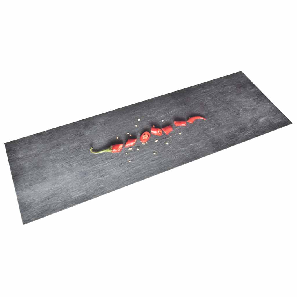 Kuhinjski tepih s uzorkom feferona perivi 45 x 150 cm