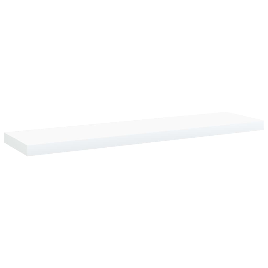 Police za knjige 4 kom bijele 40x10x1,5 cm konstruirano drvo