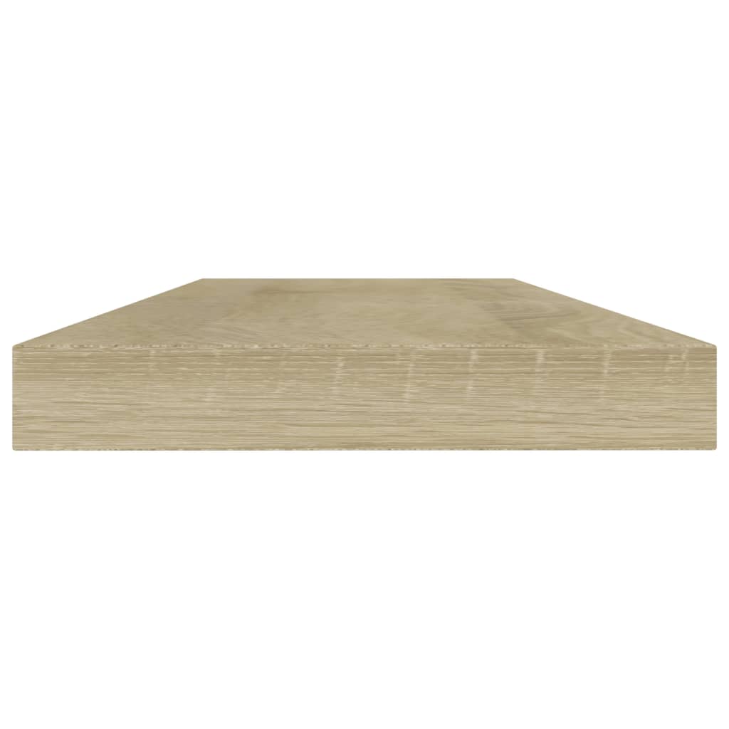 Police za knjige 4 kom boja hrasta sonome 40x10x1,5 cm drvene