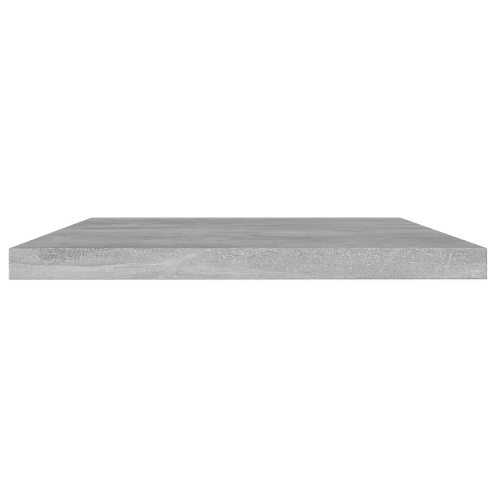 Police za knjige 8 kom siva boja betona 60x10x1,5 cm od iverice