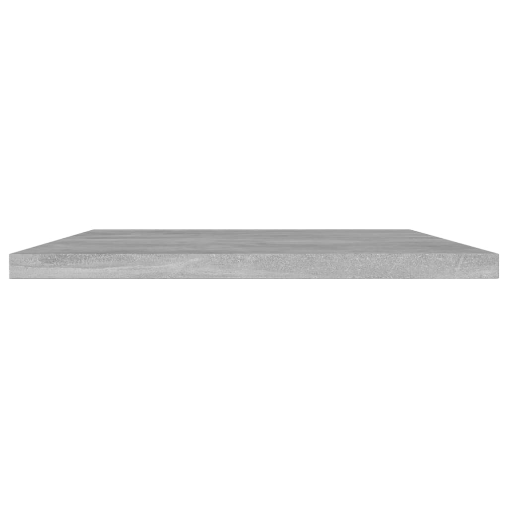 Police za knjige 4 kom siva boja betona 60x20x1,5 cm od iverice