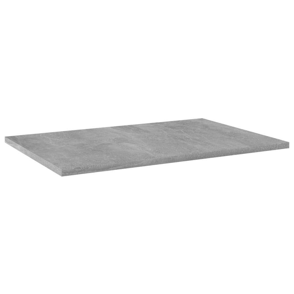Police za knjige 8 kom siva boja betona 60x40x1,5 cm od iverice