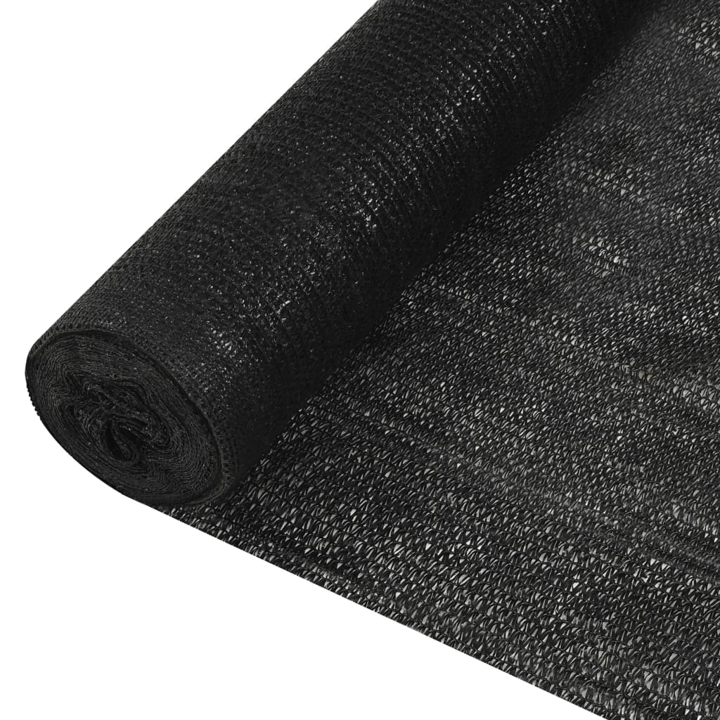 Mreža za privatnost crna 2 x 25 m HDPE 150 g/m²