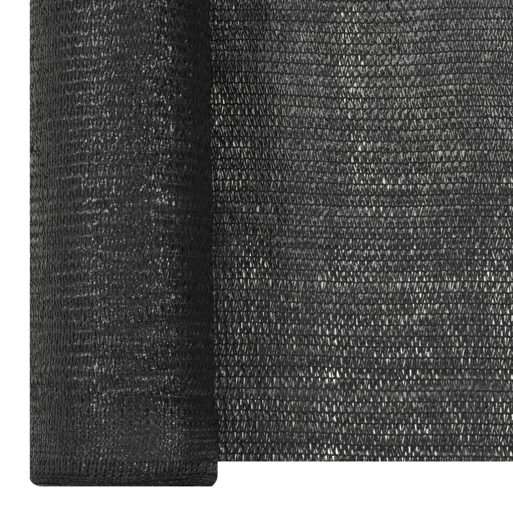 Mreža za privatnost crna 2 x 50 m HDPE 150 g/m²