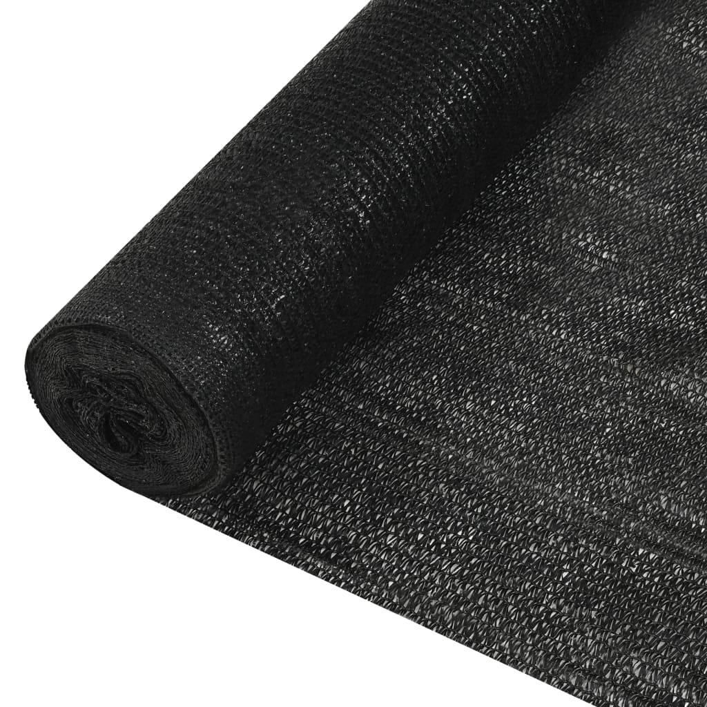 Mreža za privatnost crna 1,2 x 50 m HDPE 195 g/m²