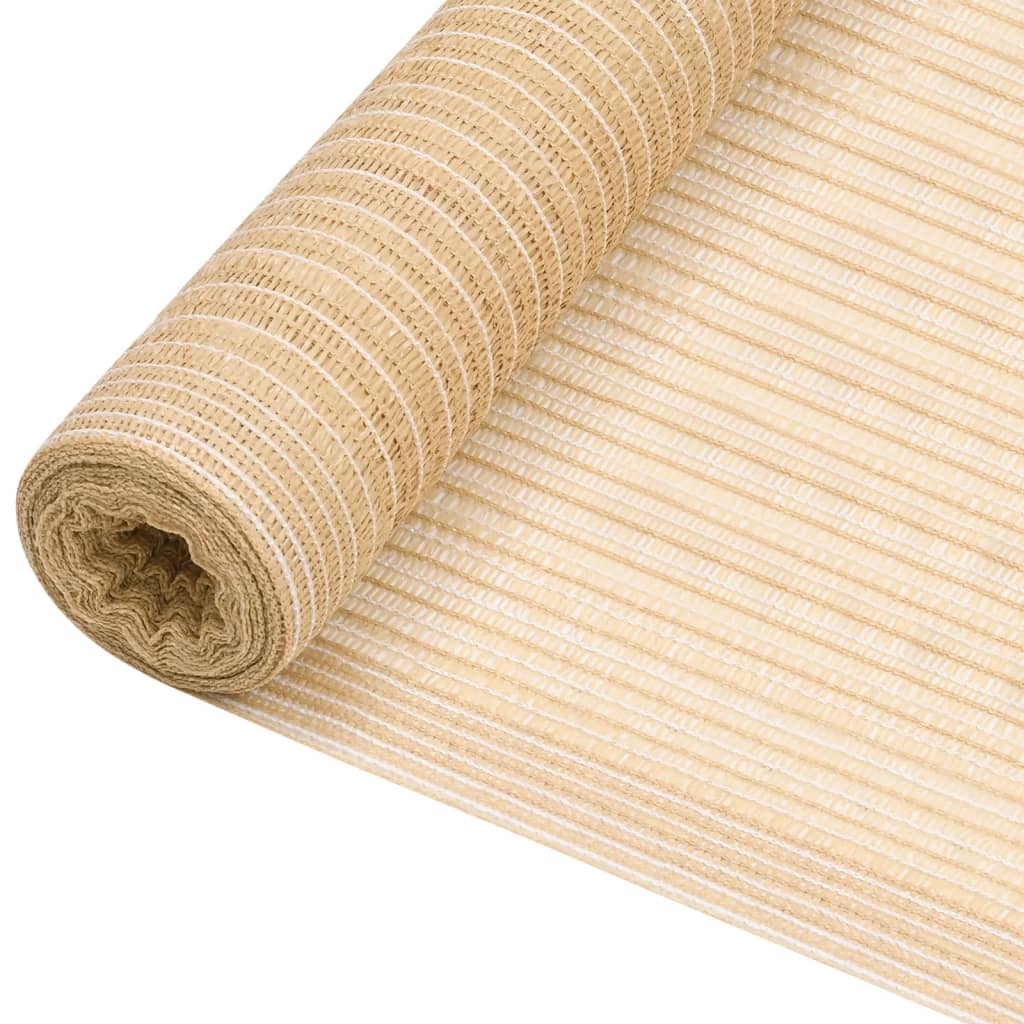 Mreža za privatnost bež 2 x 50 m HDPE 75 g/m²