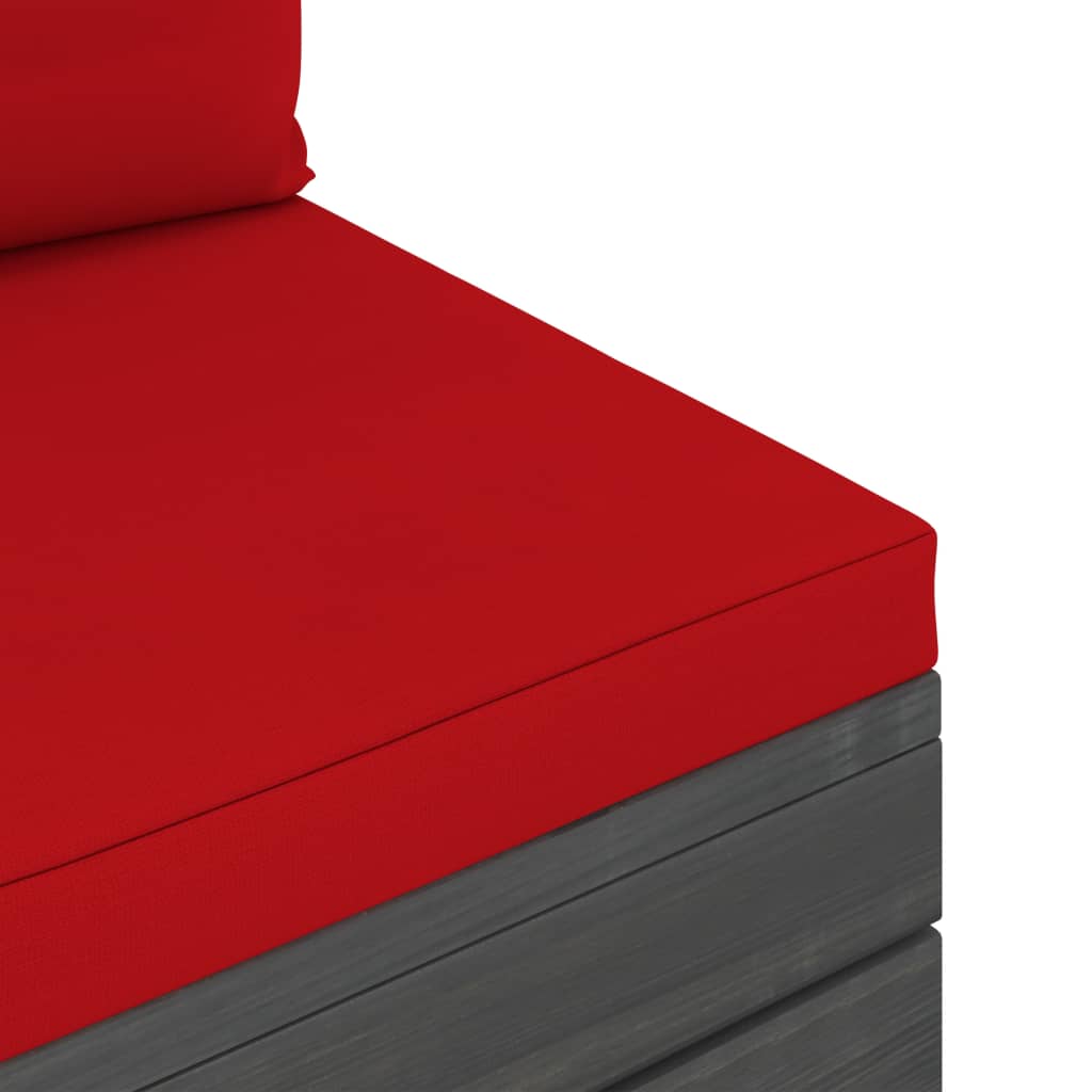 2-dijelna vrtna garnitura od paleta od borovine s jastucima