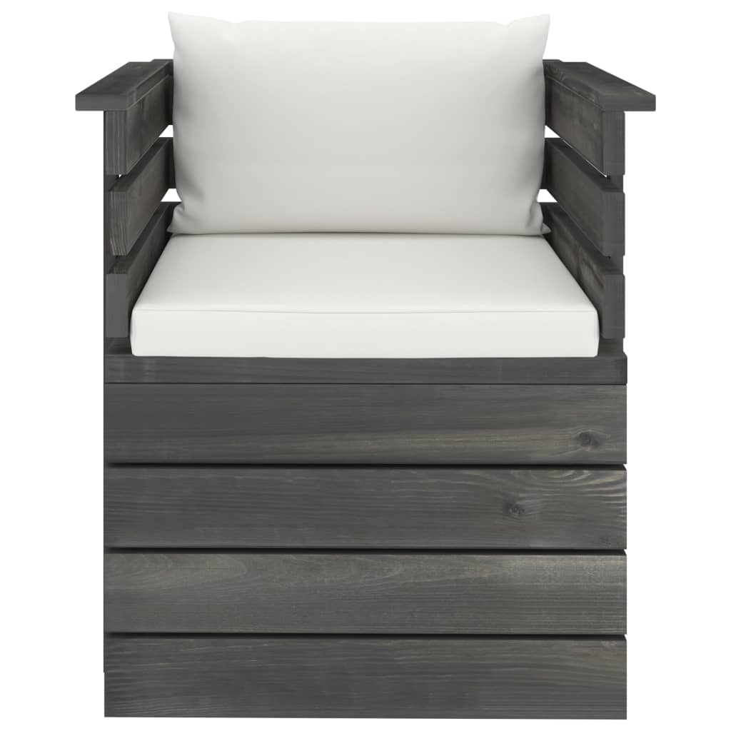 Vrtna fotelja od borovine s jastucima
