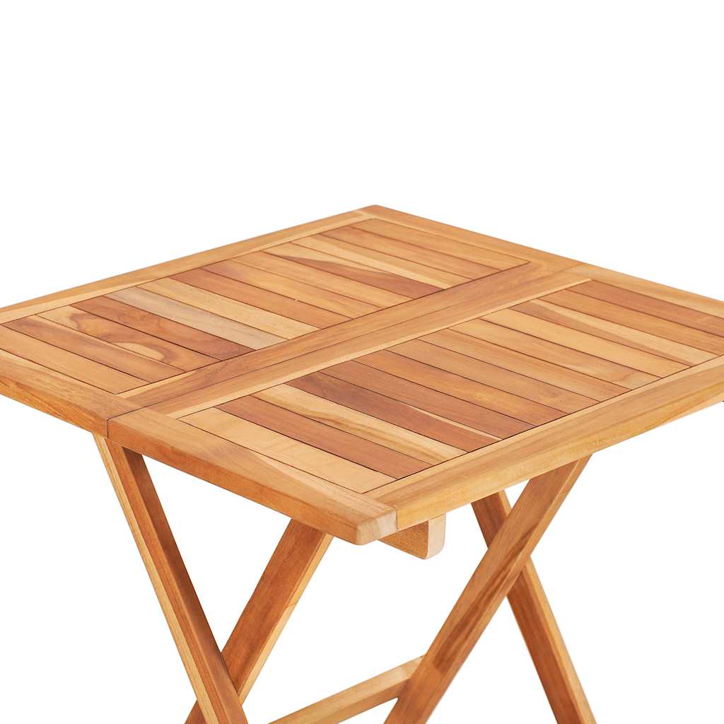 3-dijelni bistro set sa sivim jastucima od masivne tikovine
