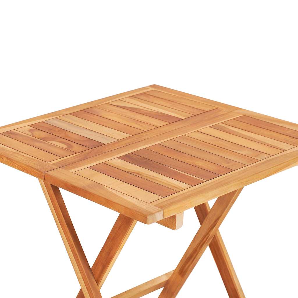 3-dijelni bistro set s jastucima boje vina od masivne tikovine
