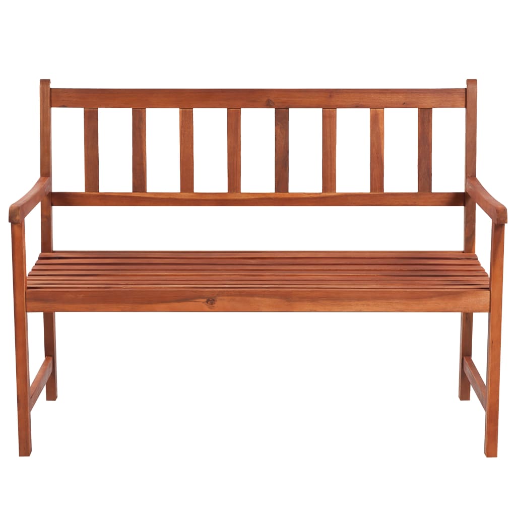 Vrtna klupa s jastukom 120 cm od masivnog bagremovog drva
