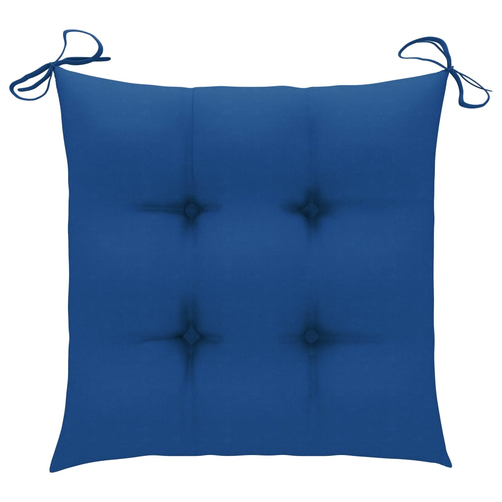 Sklopive vrtne stolice s jastucima 4 kom masivno bagremovo drvo