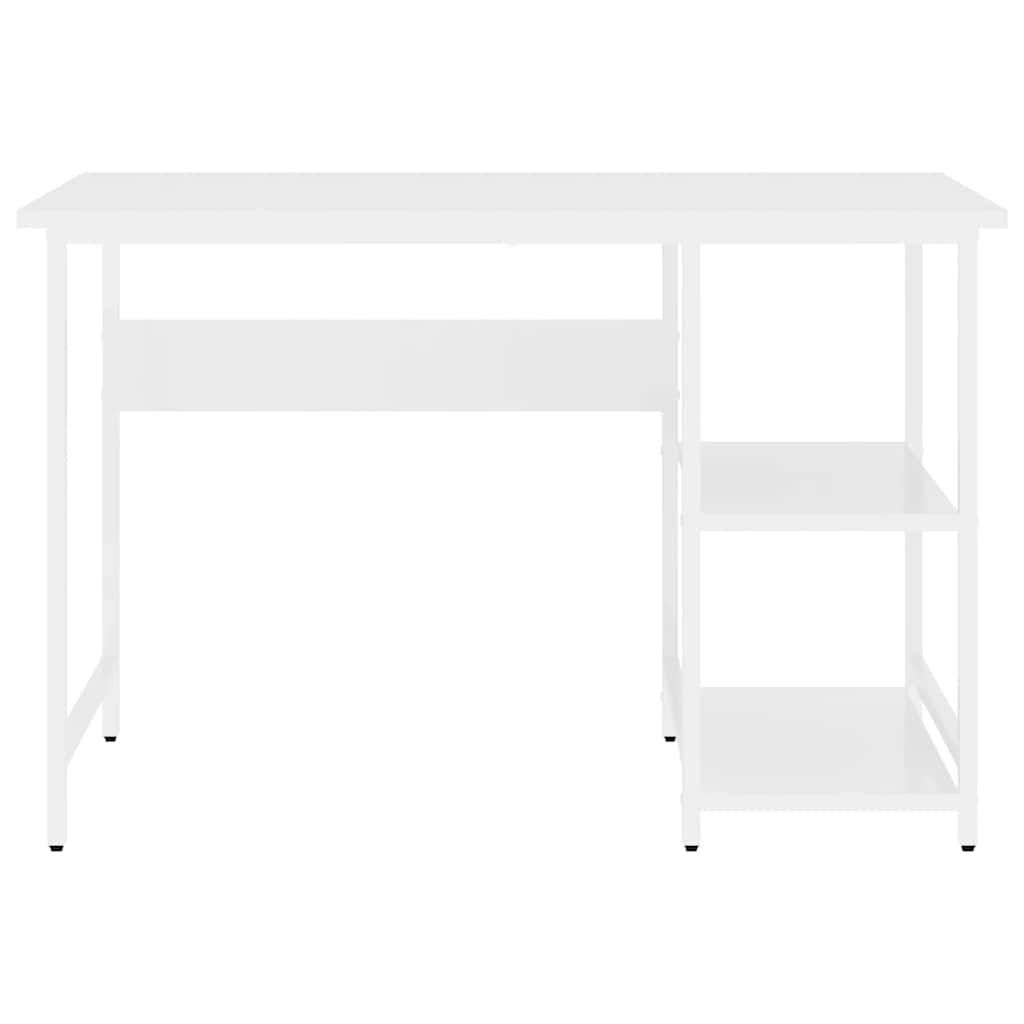 Stol za računalo bijeli 105 x 50 x 72 cm od MDF-a i metala