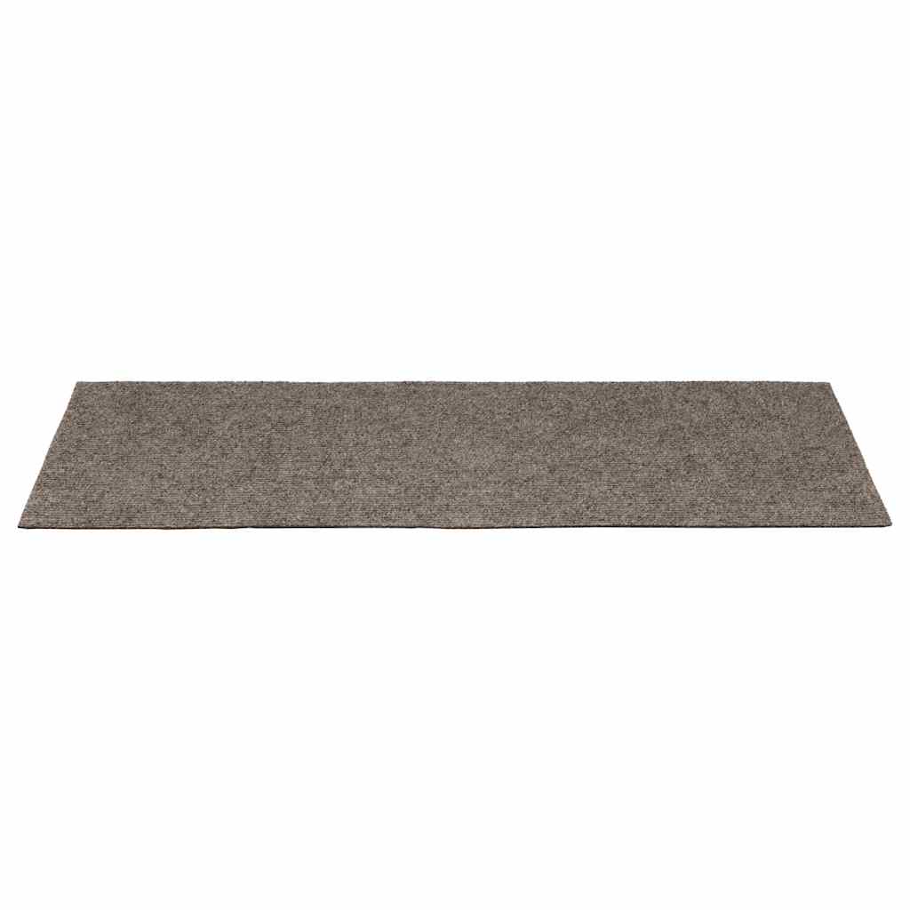 Prostirke za stepenice samoljepljive 15 kom 65x21x4 cm bež pravokutni rub