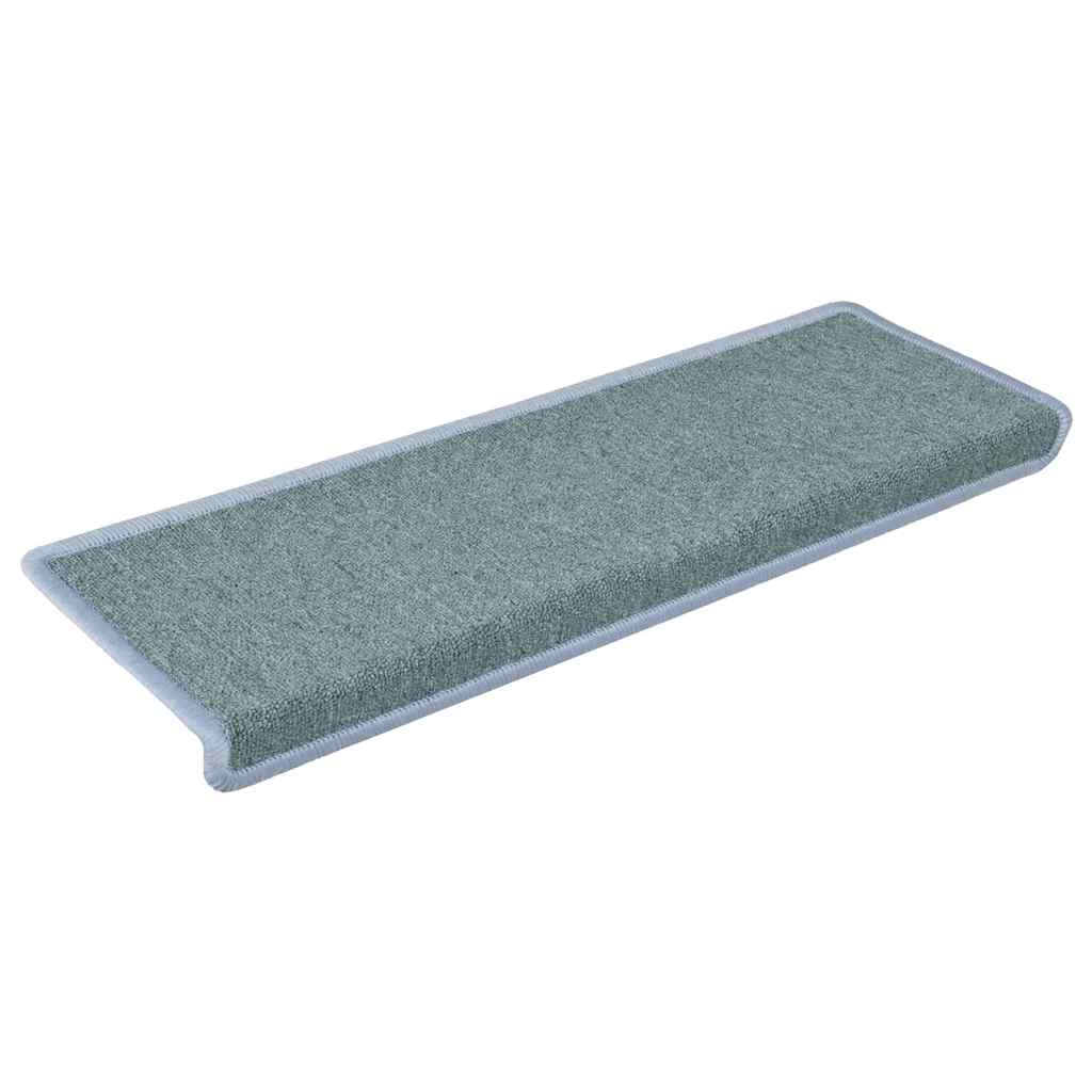 Prostirke za stepenice 15 kom 65x21x4 cm morsko plave pravokutne rubove