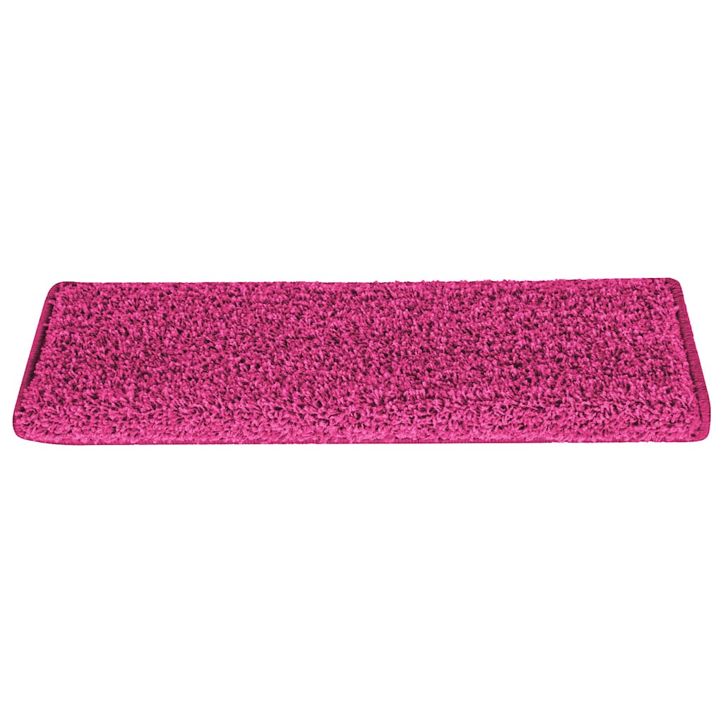 Prostirke za stepenice 15 kom 65x21x4 cm roze pravokutni rub